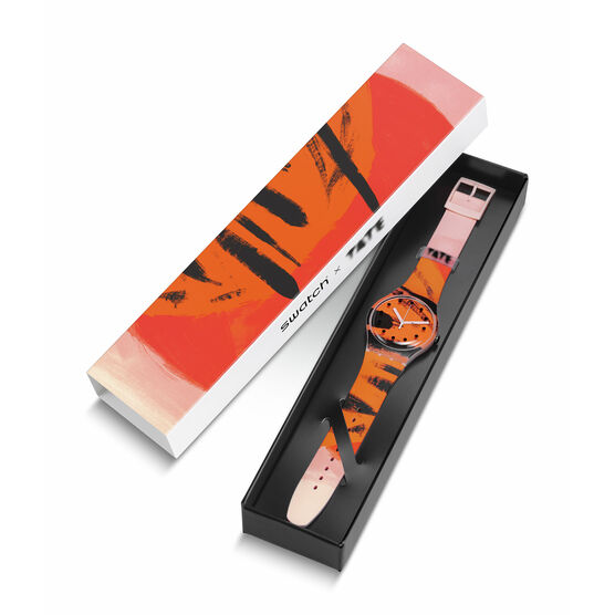 Wilhelmina Barns-Graham Orange and Red on Pink watch